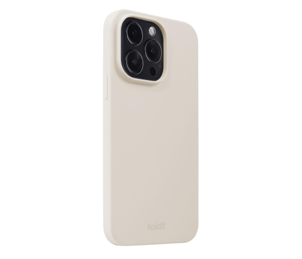 Holdit Silicone Case iPhone 15 Pro Light Beige - 1148764 - zdjęcie 2